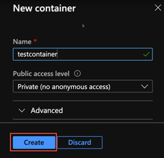Create a new container