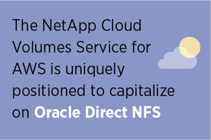 NetApp Cloud Volumes Service for AWS and Oracle Direct NFS