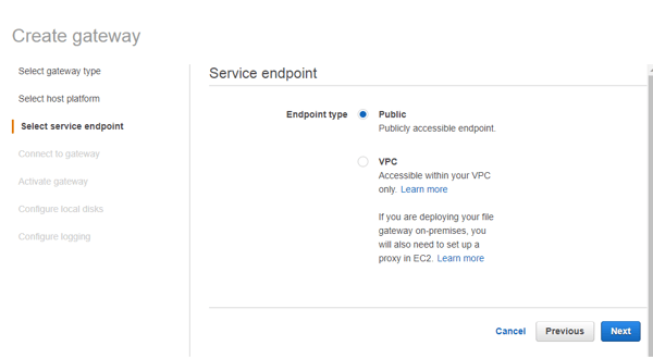 service endpoint